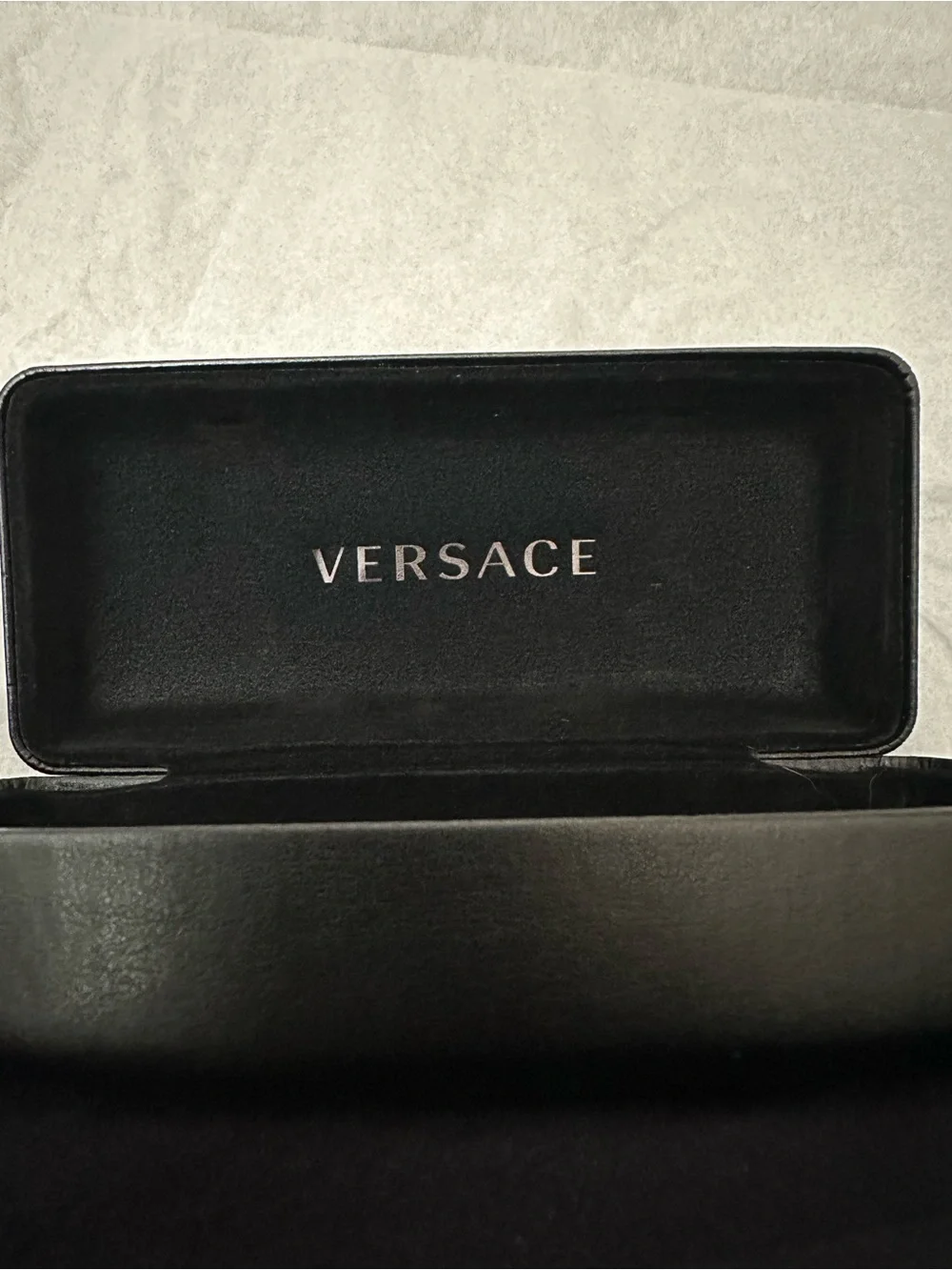 Versace Black Sunglasses with Gold Medusa Accent